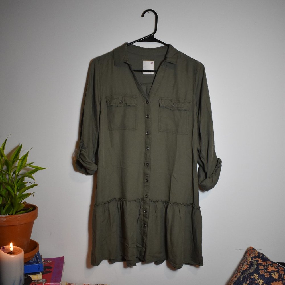 Olive Green Dress